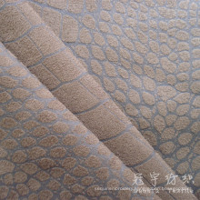 Crocodile Pattern Suede Sofa Fabric